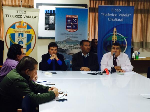 16:35 Hrs., Alcalde sostiene conferencia prensa, dando a  conocer el inicio de la 12 versión de la Feria Vocacional