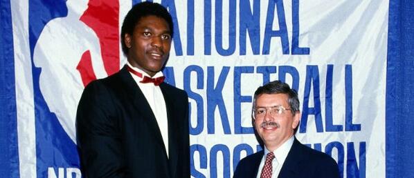 NBAcom's tweet photo. We know what MJ would go on to do, but in 1984, Hakeem was the undisputed top pick http://t.co/w6UIrWLmOB #84Draft http://t.co/iE3IgeHeOj