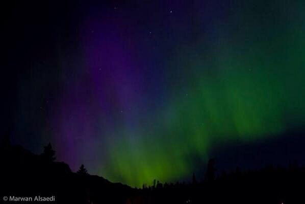 CalgarySaudiC's tweet image. تصوير المصور المبدع @malsaedi الاحد الماضي بالقرب من بانف في بحيرة ميناواكى