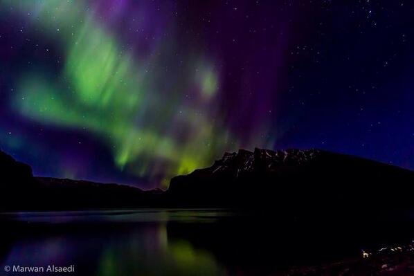 CalgarySaudiC's tweet image. تصوير المصور المبدع @malsaedi الاحد الماضي بالقرب من بانف في بحيرة ميناواكى