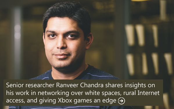 MSFTResearch's tweet photo. ICYMI: Ranveer Chandra on utilizing white space &amp; unused spectrum #MSRLuminaries #MITTRSummit http://t.co/LxXOTmohWI http://t.co/GjR2dFXAY4