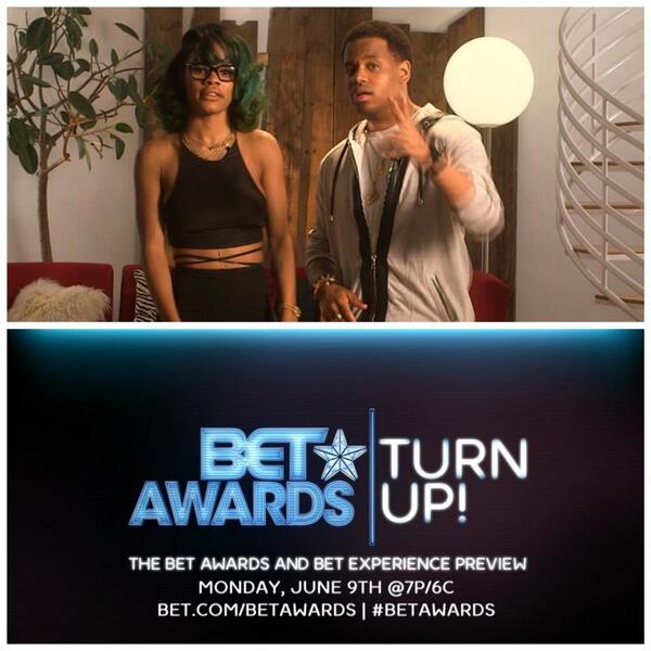 BETMusic's tweet image. TURN UP! @TEYANATAYLOR + @MACKWILDS are hosting the preview to this yr's #BETAwards ON BET NOW! RT if you're watching