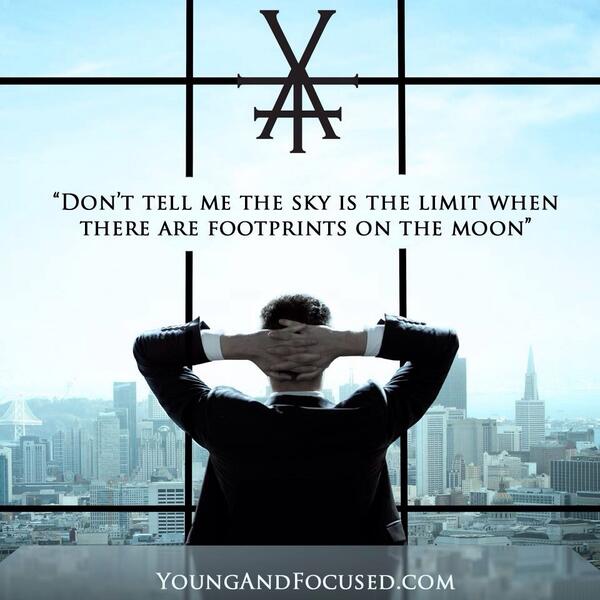 YAFSuccess's tweet image. "Don't tell me the sky is the limit when there are footprints on the moon"