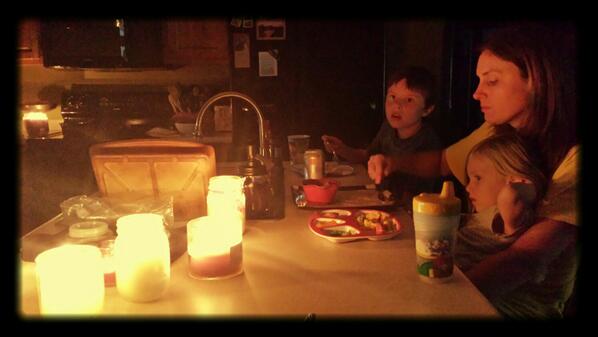 GBryant27's tweet image. Candlelight dinner. #anotherstorm #powerisout