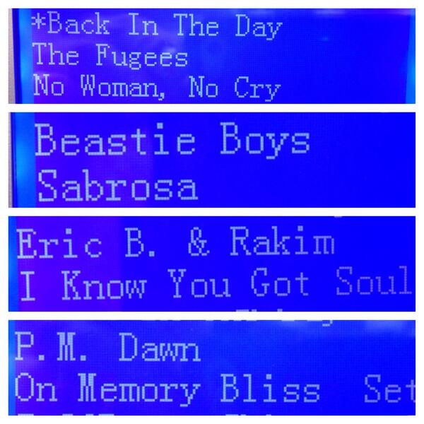 _honssolo's tweet image. A couple of favs from the "Back in the Day" playlist at the Bux. #notbad #morefunk #lessjunk #hitrepeat