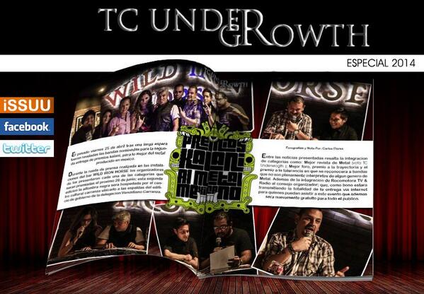 ARTANDMODELS's tweet image. facebook.com/PremiosdeMetal…