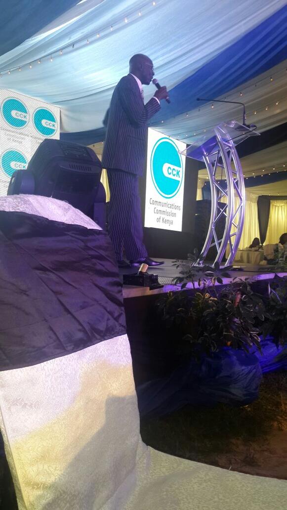 Unveiling the new CAK logo. CAK has succeeded CCK. Machoka doing his best as MC