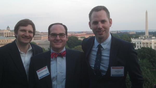 Great alumni event in DC.  This is me with Drew Cummings and Slade Bond.