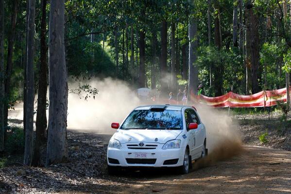 Happy enough with 11th place in my first rally! Thanks @MollyRally for jumping in and doing a great job co-driving!