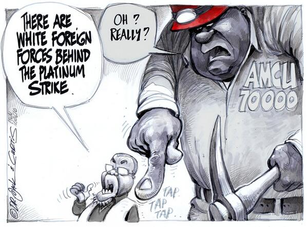 ewnreporter's tweet image. #EWNCartoon - "Ekse, bheka la!" - bit.ly/1xAXNMf  by Dr Jack &amp;amp; Curtis of @africartoons #PlatinumStrike