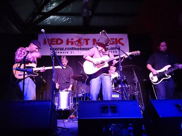 RedHotMusicHQ's tweet photo. Neil Gibson and band rocked Red Hot Music on Saturday night !!! Cd for sale $20. #supportlocalmusicians #neilgibson http://t.co/Ffd22jRkEF