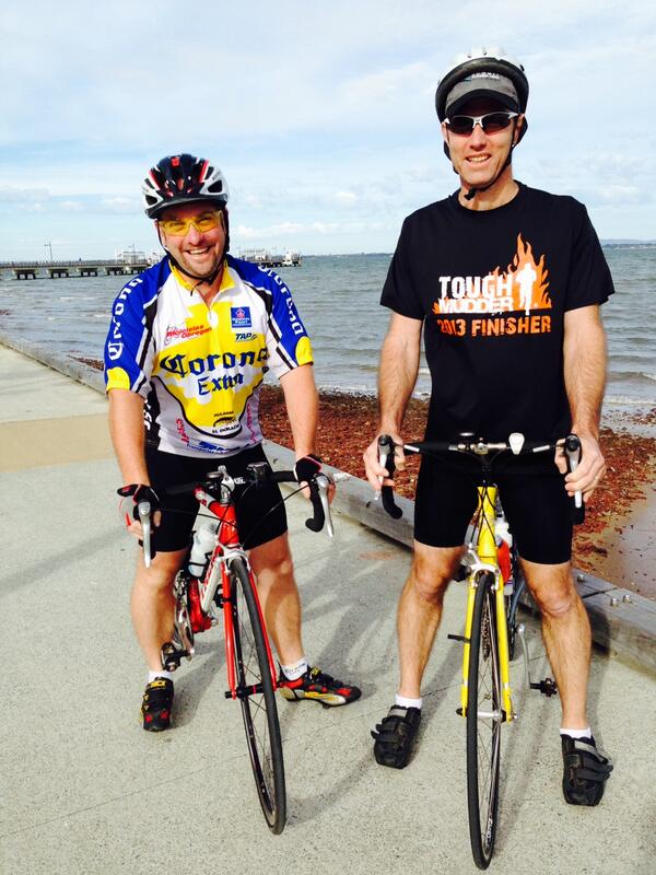 Final training ride with @CTMcCarthy1971. !! Thanks all those who have dontated to ordminnett.everydayhero.com/au/stephenburm…