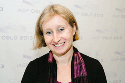 PROF ELLA ARENSMAN (IRELAND), the president of IASP. See the bio: esssb15.org/wp-content/upl….