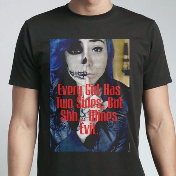 Every Girl Has Two Sides, But Shh... Mines Evil. snaptee.co/t/j0fvm?msg=31…