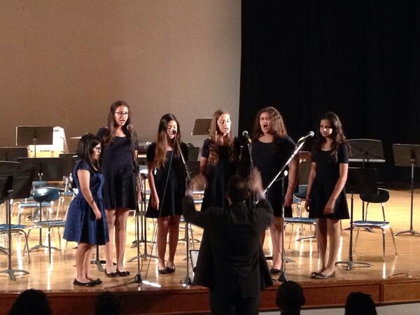 AISE_MidSchool's tweet photo. 8th grade girls performing, great work! http://t.co/Bq6lvjokVj