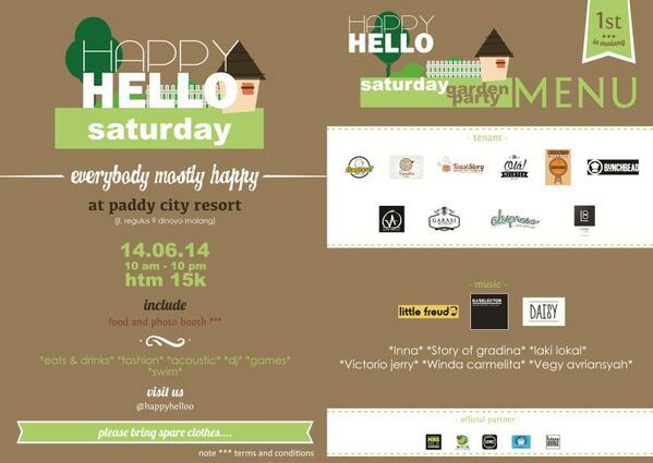 1st Garden Party in Malang, enjoy as you wish! 14.06.14 at paddy city resort | 15K | <a href="/happyhelloo/">Hello</a> #HappyHello