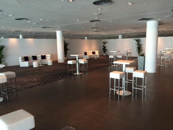 One Direction - at Wembley Stadium - Blackwall Hire created a groovy VIP room back stage.