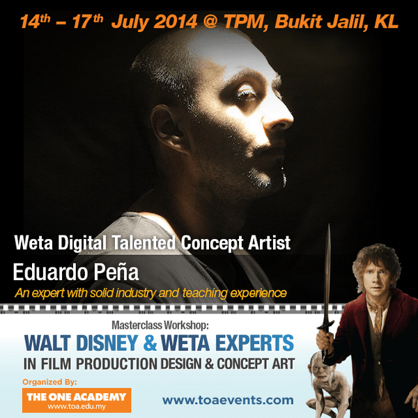 TheOneAcademy's tweet photo. We are proud to present Weta Digital Talented Concept Artist @Edu_Visualist 

For more info: http://t.co/SDdqkZNC8W http://t.co/Wyy3sROlYt