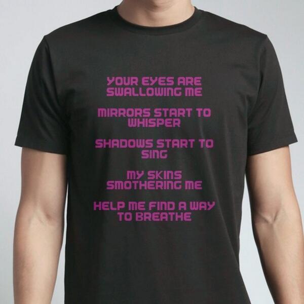 Bring me the horizon, 'sleepwalking' lyrics t-shirt snaptee.co/t/oatvm?msg=30…