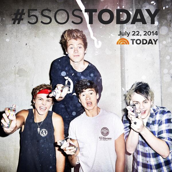 TODAYshow's tweet photo. ICYMI... @5SOS is performing on the plaza on July 22nd! #5SOSToday http://t.co/K77naQG36l