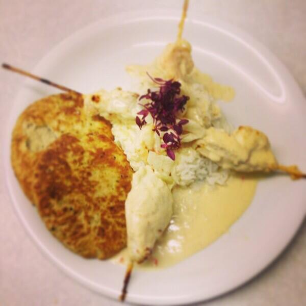 Thegalleyios's tweet image. Thai Monkfish and Tiger Prawn Skewers