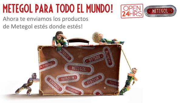 Ahora enviamos los productos de #METEGOL ¡a todo el mundo! 

tienda.metegolpelicula.com