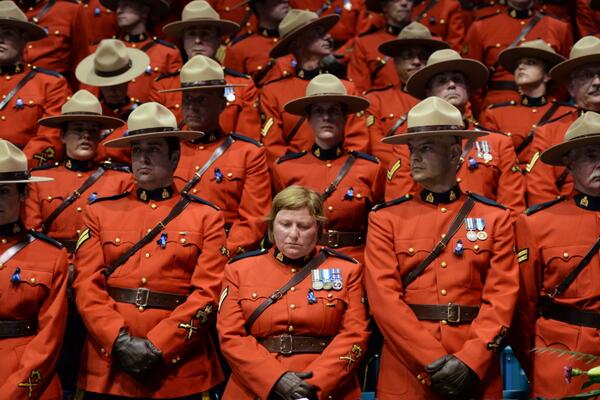 CTVNews's tweet image. RT @WatchCTVNews: LIVE NOW: Regimental funeral underway for fallen Mounties in Moncton: ow.ly/xQdtO