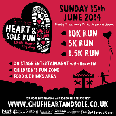 Start_Fitness's tweet photo. Can you help @CHUFHeartSole out by running for @CHUFOfficial? Amazing cause - proceeds for the #Freeman Hospital http://t.co/jAfwUG6fmQ