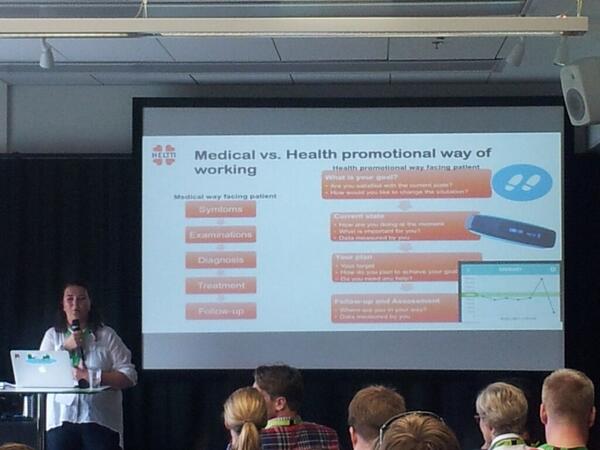 JaakkoLemberg's tweet photo. @HelttiHealthy renewing the business model of occupational healthcare to health promotion #ULF2014 #innovation http://t.co/JToTLveHuw