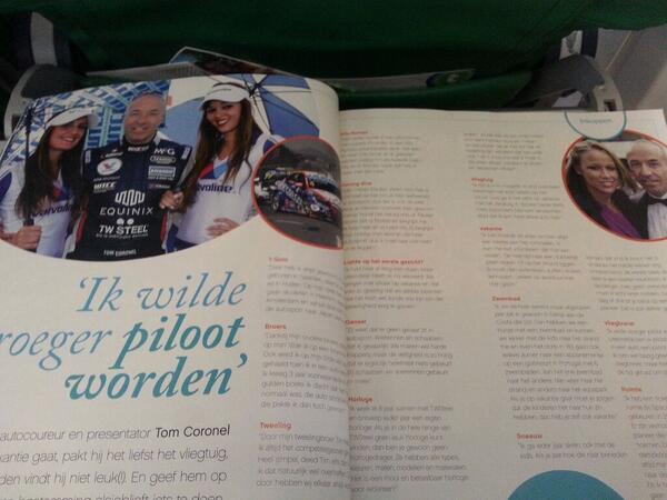 Lekker aan het cruise op 39,000 foot naar je vakantie bestemming! Sla je een boekje open en zie daar <a href="/TomCoronel/">Tom Coronel</a>