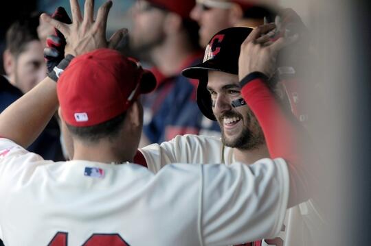 timmisny's tweet photo. I don't know about you, but I think Lonnie Chisenhall made them pay last night. http://t.co/TMvZwv7Eom
