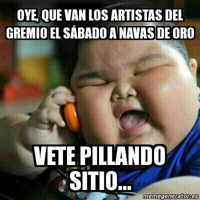 aitorbaeza1's tweet photo. Preparados pa los artistas del gremio en mi gran pueblo Navas de oOro!! http://t.co/uFt7ppV8Bm