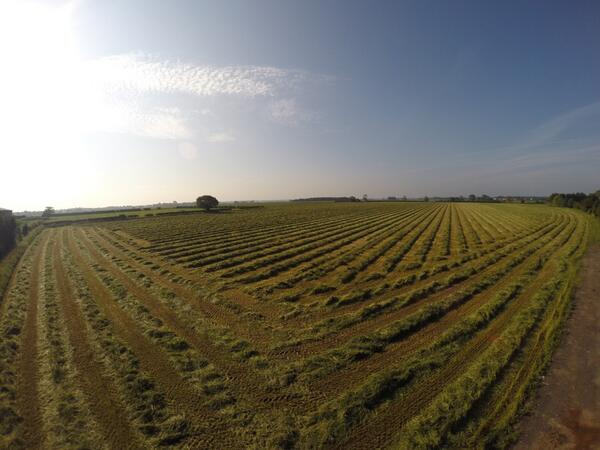 HenlowHayMan's tweet photo. Cracking on with the Haylage. #scorcher @TheFarmingForum @NFUtweets http://t.co/5nIv3vow1S
