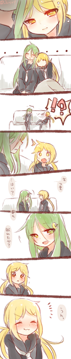 皐月と長月その2。
昨日(https://t.co/v7scTQRTpN)の続き
#艦これ版深夜の真剣お絵描き60分一本勝負 