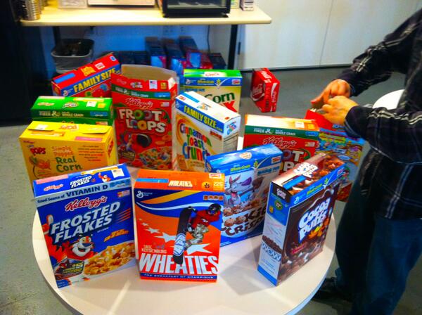 ChoiceStream's tweet image. Welcome, Kevin McGurn | Flash Dev. &amp;amp; Daniel Rucci | Sr Software Eng.! See any of your childhood cereals? #newbiesnack