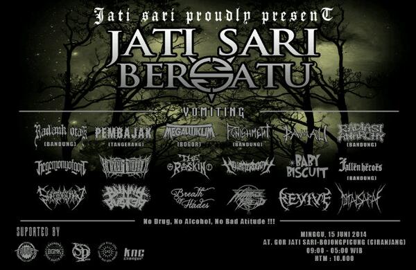 "JATI SARI BERSATU" Minggu 15 Juni 2014 At GOR Desa Jati Sari, On 09.00 - 17.00WIB HTM 10.000