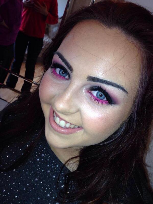 Shaunamacmakeup's tweet photo. Party Make up. Splash of purple. http://t.co/GqSr1zAsTt