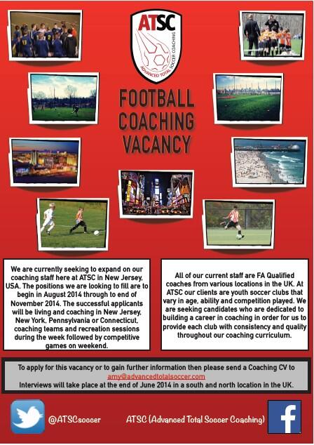 ATSCsoccer's tweet photo. Still accepting applicants for our interviews in the UK on 28/29th June! @coachtonymee #USACoaching #ATSC http://t.co/0WjiuQQxul