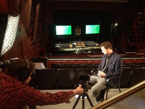 Prepping for his big interview for Executive Education - <a href="/Brett_Fraser/">Brett Fraser</a> at the #Jube  <a href="/UAlberta/">University of Alberta</a> <a href="/BaronCamera/">David Baron</a>