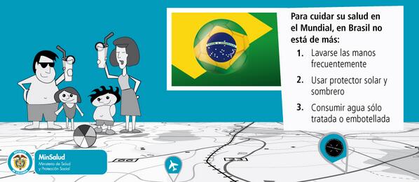 hospchoconta's tweet photo. Si viaja al Mundial en Brasil, tenga en cuenta estas recomendaciones y cuide su salud http://t.co/cqtKrxs14M http://t.co/rpr3CEXJWK