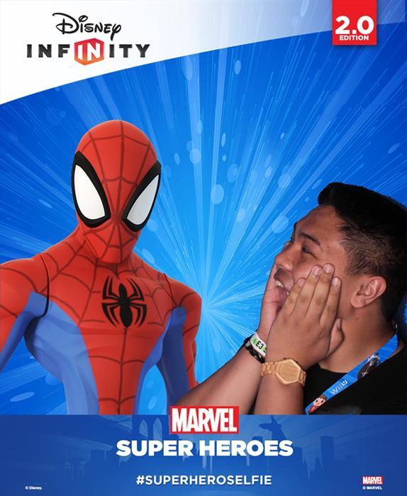 RossomePastones's tweet photo. My #SuperHeroSelfie with @DisneyInfinity at #E3! Bring on the #DisneyInfinity: Marvel Super Heroes! http://t.co/sfU68Aee3T