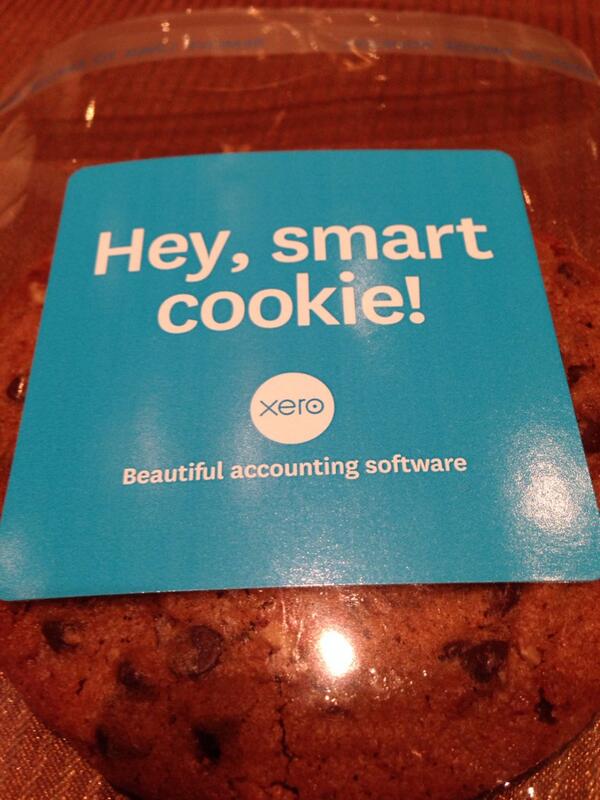jasonackerman's tweet photo. Thanks @Xero for my smart cookie #pstech http://t.co/5Wic0XjVje