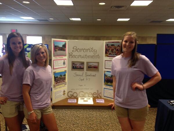 GaryCHandy's tweet photo. Come talk to our Sorority Women about Sorority Recruitment #gogreekatWU #WUNSO2014 http://t.co/tY6IQCElHt