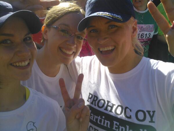 YlikoskiMaiju's tweet image. #prohoc girls at your service!! #nicerun2014 #vaasa #yourbestresource