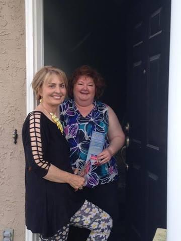ElectPatsy's tweet photo. Enjoyed catching up with my friend Vickie Edwards while walking door-to-door last night! http://t.co/dNePu2Qa4L