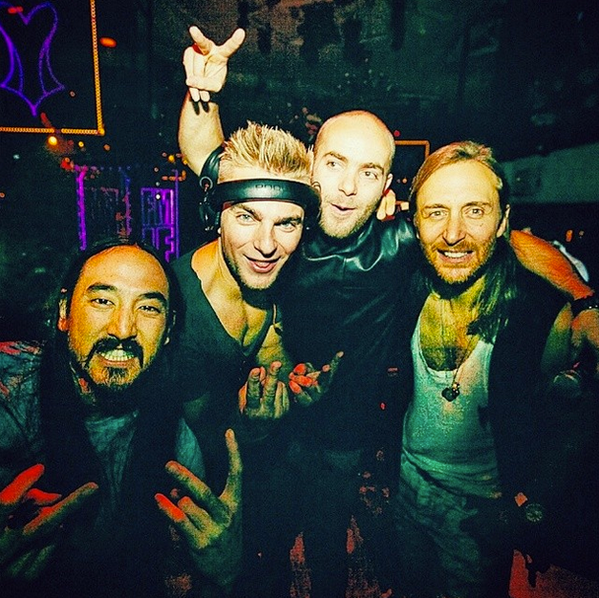 SHOWTEK's tweet photo. With the homies @davidguetta &amp; @steveaoki http://t.co/XMdZQkxtHS