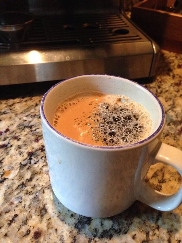 cgoodaker's tweet photo. Forget tea--haha.  Time for an Americano @MartinezCoffees @tgoodaker http://t.co/LiuCwloxJr