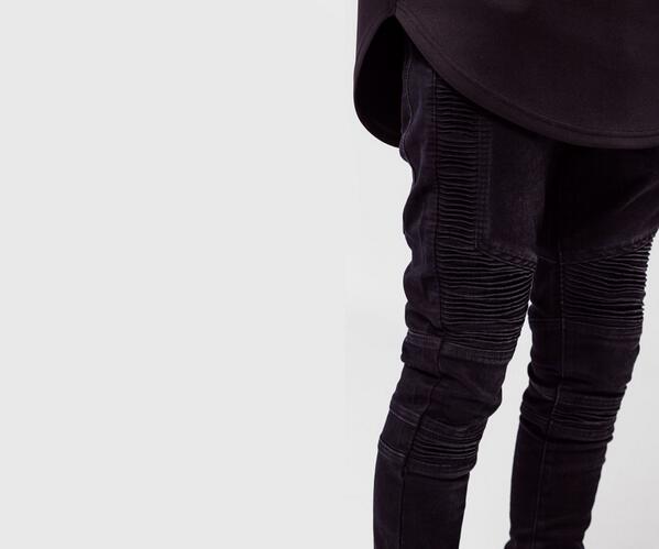 represent biker denim black