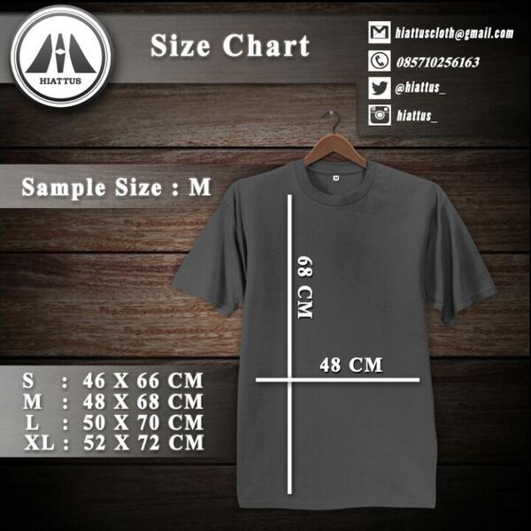 Hiattus_'s tweet image. our size chart