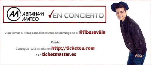AbrahamMateo's tweet photo. Abrahamers de SEVILLA! ya mismo estamos ahí !! #GiraAM  ;) La que vamos a liiiiaaaaaarrrrr  :P Vamossshh http://t.co/aUQXDcxlwY